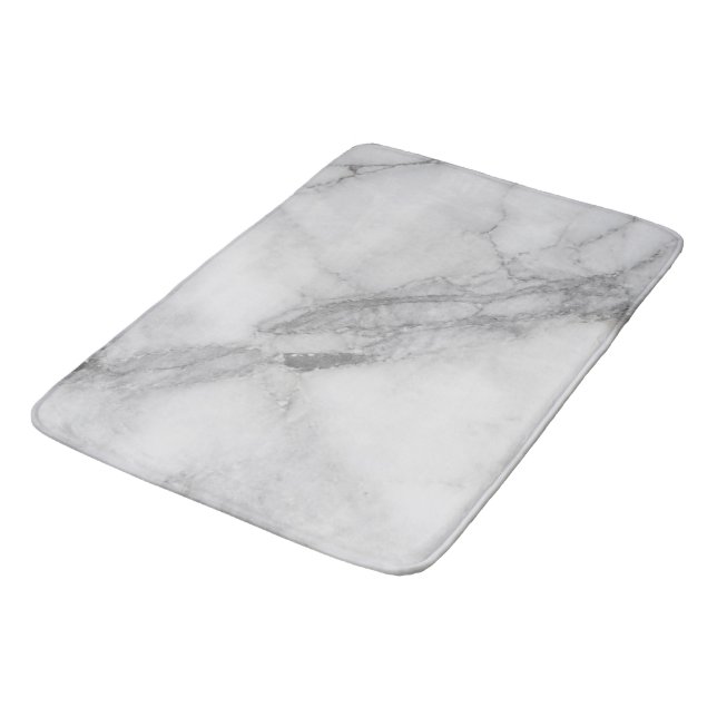 Tapete De Banheiro Mármore Branco (Angulado)