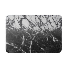 Tapete De Banheiro Mármore Preto e Branco Moderno Glamouroso Tendênci