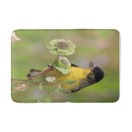Tapete De Banheiro Masculino Goldfinch pregado em flores