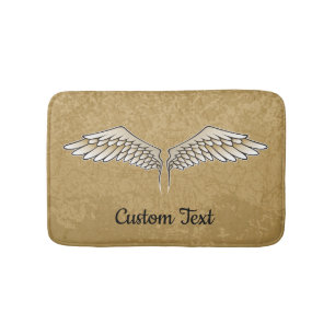 Tapete De Banheiro Matador de Banheiros Beige Wings
