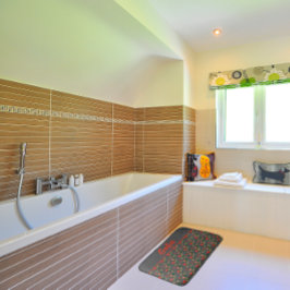 Tapete De Banheiro Matadouro de cinzas de papoila de flores silvestre