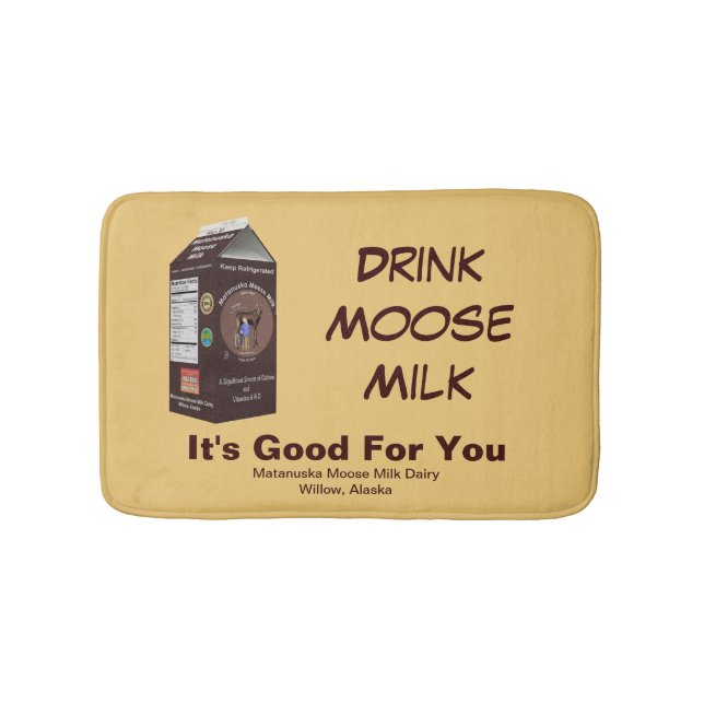 Tapete De Banheiro Matanuska Moose Milk (frente)