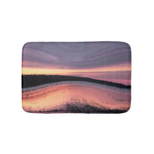 Tapete De Banheiro Matas de Abstrato da Onda Sunset Ocean