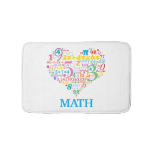 Tapete De Banheiro Matemática do Coração