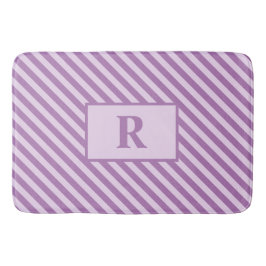 Tapete De Banheiro Matriz de Banhas de Púrpura Inicial Personalizada