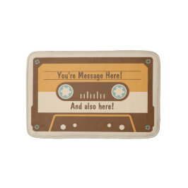 Tapete De Banheiro Matriz de Banho de Fita do Cassete de Mensagem Per