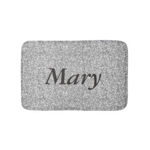 Tapete De Banheiro Matriz de Banho de Silver Personalizado
