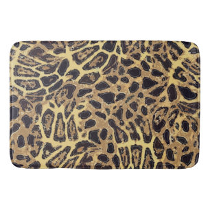 Tapete De Banheiro Matriz de Banho Grande do Leopardo