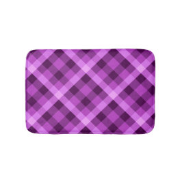 Tapete De Banheiro Matriz de Banho Pequeno com Xadrez Roxa Orquídea E