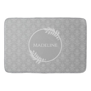 Tapete De Banheiro Matriz de Banho Personalizada de Damasco Elegante 