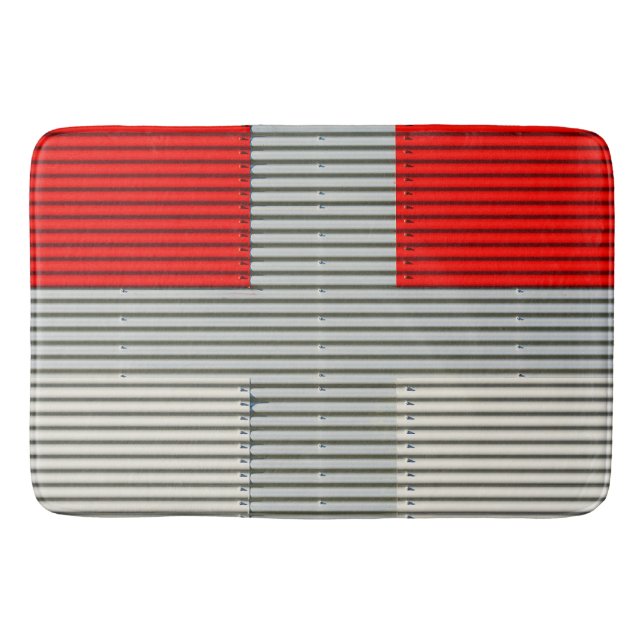 Tapete De Banheiro Matriz de Parede de Metal Industrial - Texturizada (Frente)