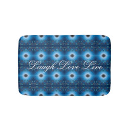 Tapete De Banheiro Matriz Floral Do Designer A Azul E Preto