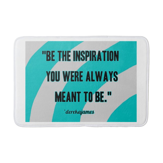 Tapete De Banheiro Matriz Média de Banho de Inspiração (Frente)