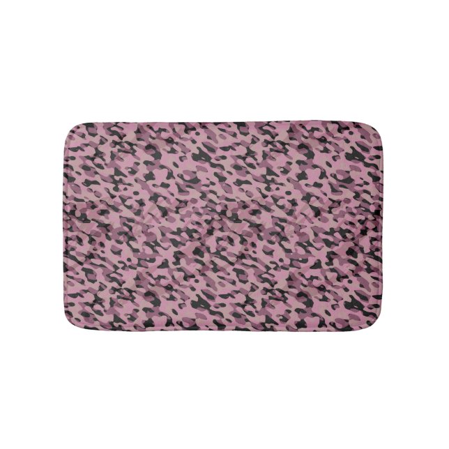 Tapete De Banheiro Mauve pink and Charcoal Camo abstract (frente)