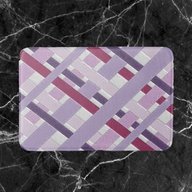 Tapete De Banheiro Mauve Texturizada Moderna Strike (Criador carregado)