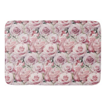 Tapete de Banheiro Maximalista Rosa Elegante