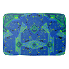 Tapete De Banheiro Mazipoodles Origami Chintz Blue Green