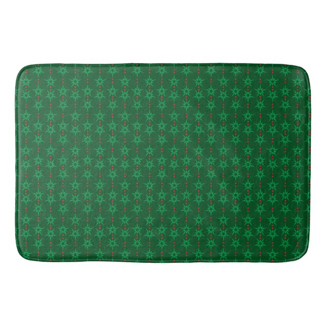Tapete De Banheiro Médio Mod Garland Green Bath Mat (Frente)