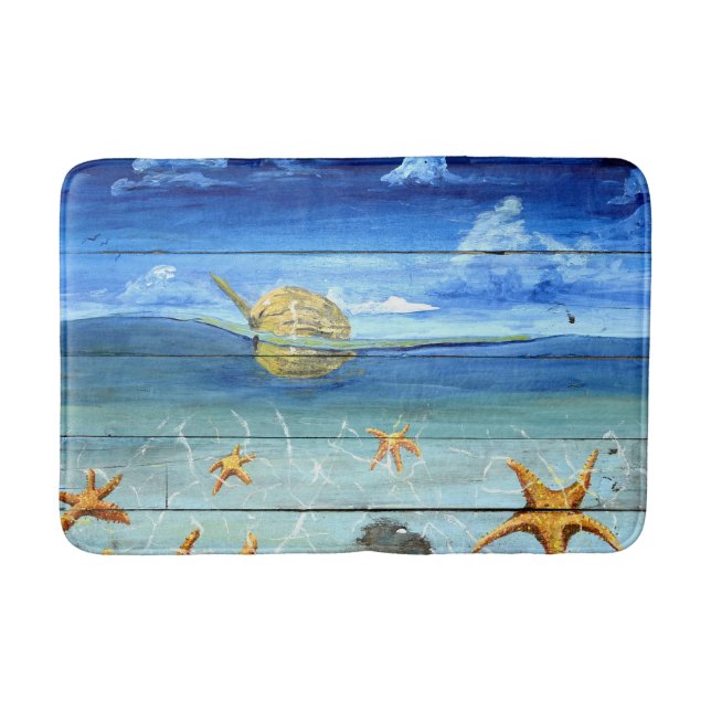 Tapete De Banheiro Medium Starfish Sky Bath Mat por Yotigo (Frente)