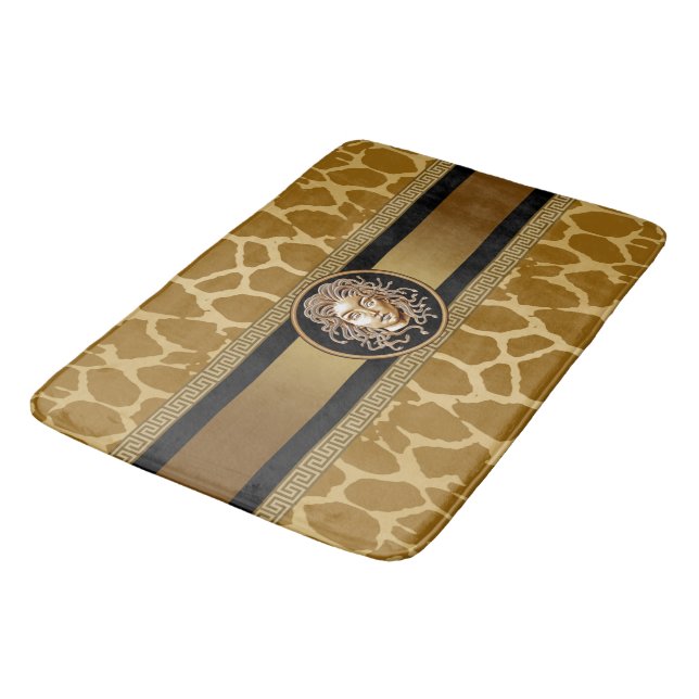 Tapete De Banheiro Medusa luxury Giraff Impressão Bath Mat (Angulado)