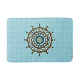 Tapete De Banheiro Mehndi Fantasy Copper Bath Mat