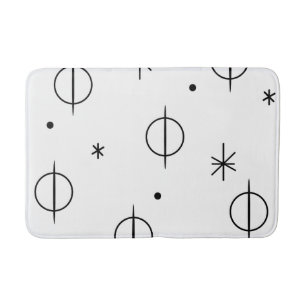 Tapete De Banheiro Meio século Círculos de Abstrato moderno estrelas