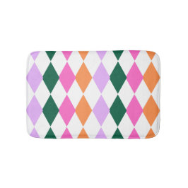 Tapete De Banheiro Meio século de Padrão de Diamante Colorido Moderno