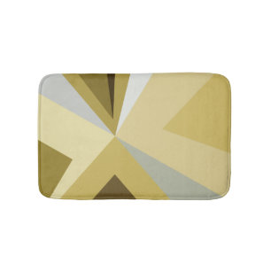 Tapete De Banheiro Meio século Moderno Abstrato Dourado
