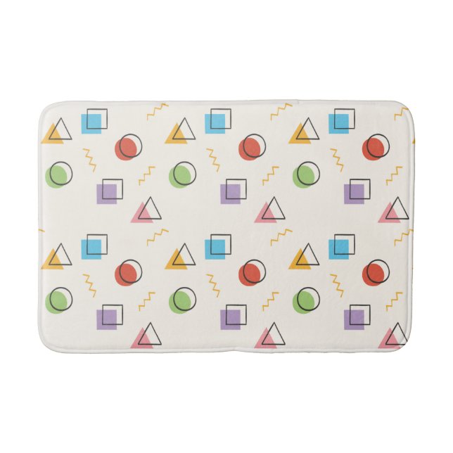 Tapete De Banheiro Memphis Mats de banho-maria (Frente)