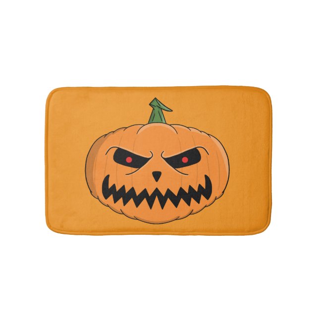 Tapete De Banheiro Menacing Jack O'Lantern Halloween (frente)