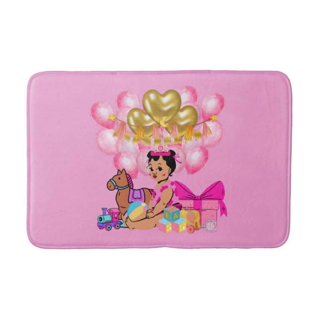 Tapete De Banheiro Menina Rosa (Frente)
