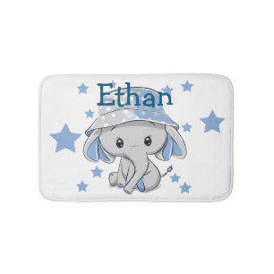 Tapete De Banheiro Menino Elefante Bonito