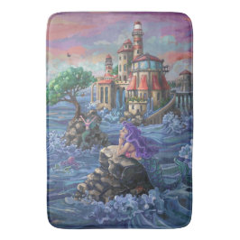 Tapete De Banheiro Mermaid Castle Art