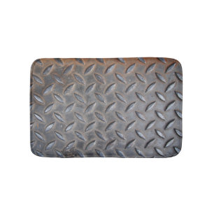 Tapete De Banheiro Metais de diamante, textura de aço soldado.