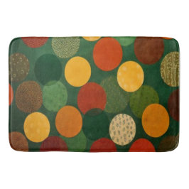Tapete De Banheiro Mid-Century Modern Overlapping Circles Bath Mat