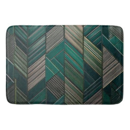 Tapete De Banheiro Midnight Malachite: Modern Art Deco Teal 