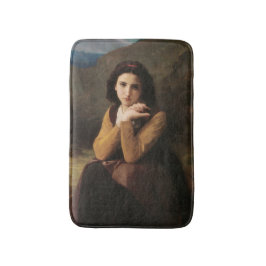 Tapete De Banheiro Mignon (Jovem Francesa Doce) (por Bouguereau)