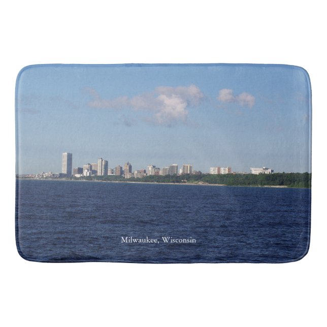 Tapete De Banheiro Milwaukee Skyline batimat (Frente)
