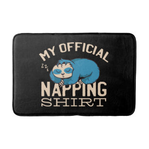 Tapete De Banheiro Minha camisa oficial de dormir, preguiçosa Sloth