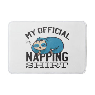 Tapete De Banheiro Minha camisa oficial de dormir - Preguiçoso Sloth