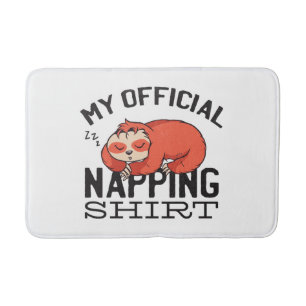 Tapete De Banheiro Minha camisa oficial de dormir - Preguiçoso Sloth