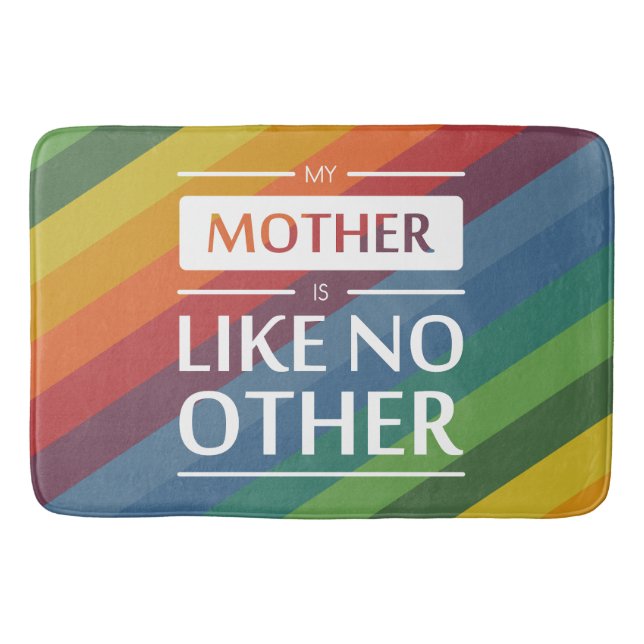 Tapete De Banheiro Minha mãe é como nenhuma outra (Frente)
