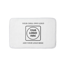 Tapete De Banheiro Minimalist Rectangle Business Logo Branding Bath 