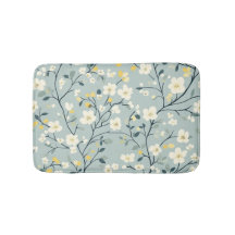 Minimalista Floral Azul Pastel Suave