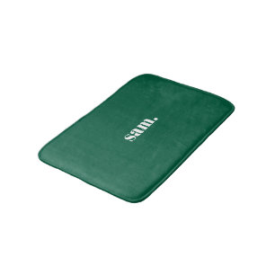 Tapete De Banheiro Minimalista texto personalizado negrito verde