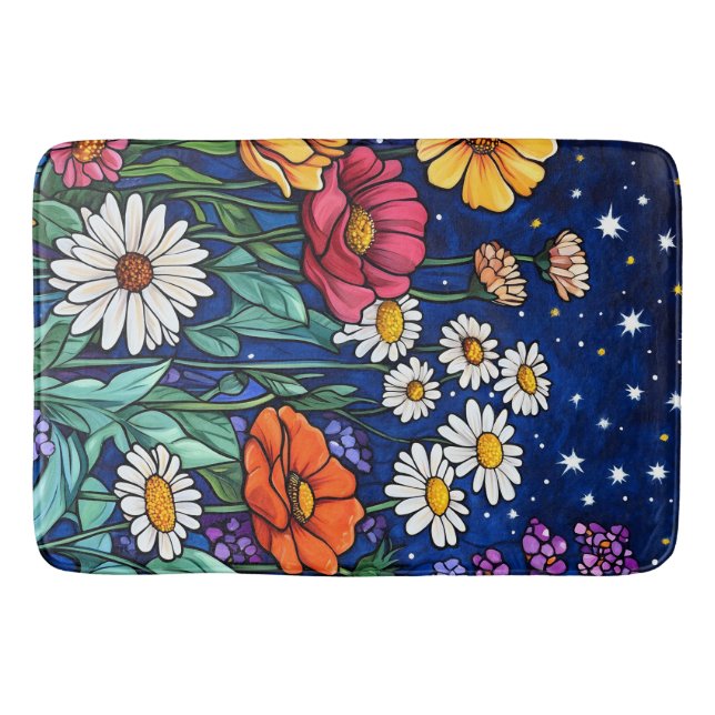 Tapete De Banheiro Mistura de flores (Frente)