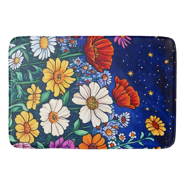 Tapete De Banheiro Mistura de flores (Frente)