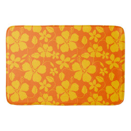 TAPETE DE BANHEIRO MISTURA DE LARANJA HAWAIIANA HULA (HIBÍSCO)