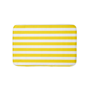Tapete De Banheiro Modelo Amarelo Elegante moderno, branco, com risca