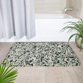 Tapete De Banheiro Modern Green Terrazzo